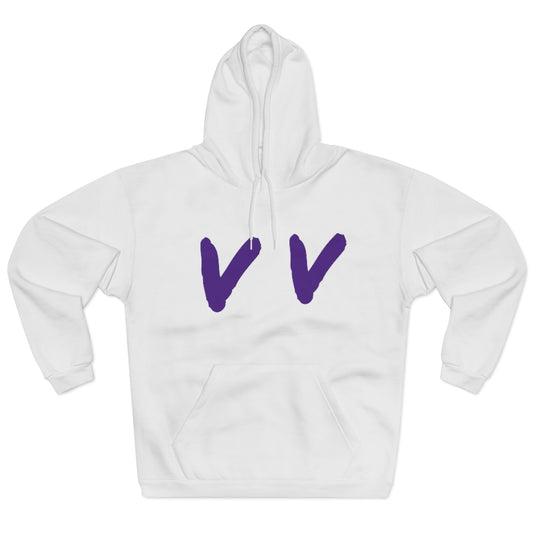 Purple and White Venomous Volare Hoodie Unisex